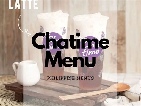 chatime delivery|Chatime Menu Philippines (2024) — Philippine Menus.